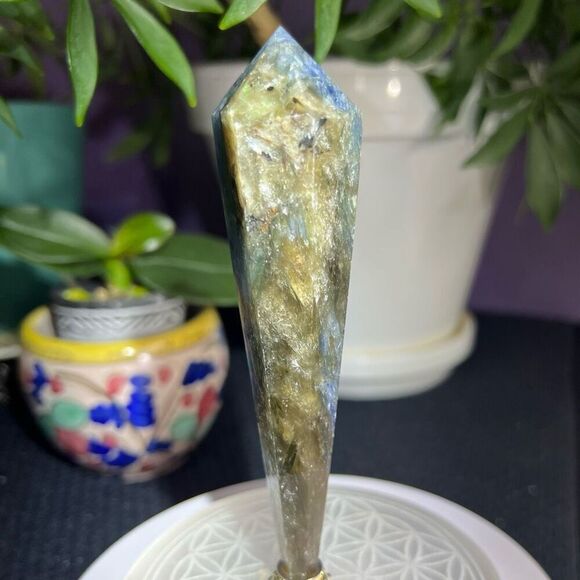 Kyanite Crystal Meditation Wand‎ Scepter - Picture 8 of 14